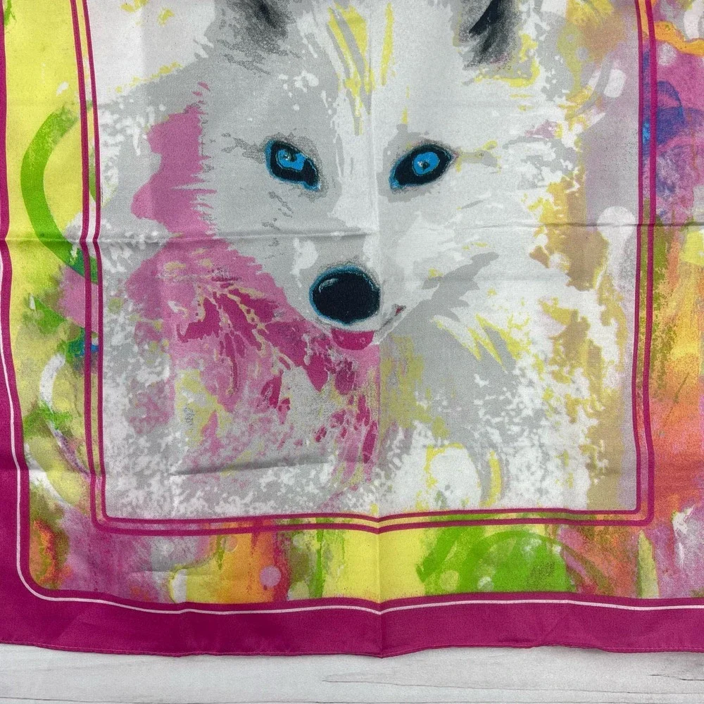 Kellogg’s Little Brownie‎ Bakers / Girl Scouts White Wolf Tie Dye Scarf Bandana